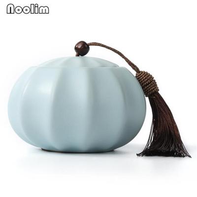 Carrito de té de porcelana hecho a mano, tarro de especias sellado de cerámica, tanque de almacenamiento con tapa, recipiente para alimentos