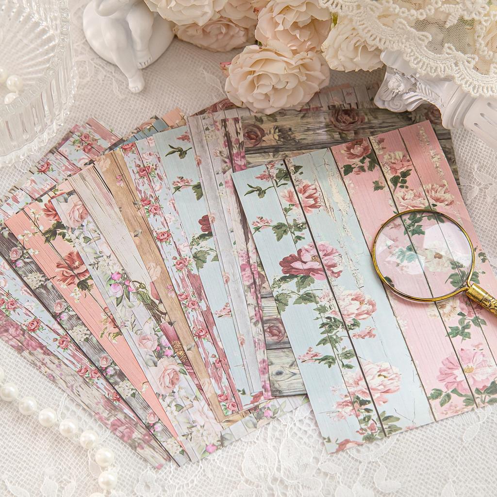 30pcs/lot Memo Pads Material Paper Wood colored paper environment Junk Journal diary Scrapbooking Background Decoration Paper
