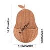 Handmade Pear Shape Storage Basket Decorative Rustic Imitation Rattan Storage Basket Eco-Friendly Woven Hanging Basket
