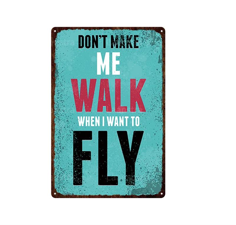 Clear Family Rules Vintage Tin Painting Inspirational Sentence Metal Signs Plaque Wall Decor Poster Home Decoration Accessories