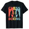 Funny Chess Boxing Vintage Retro Graphic T Shirts Men Women Cotton Humor Streetwear Tee Shirt Short Sleeve Unisex Loose Clothing