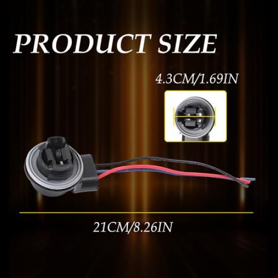 Universal Pigtail Wire Female Socket 3157 S Two Harness Front Turn Signal Park