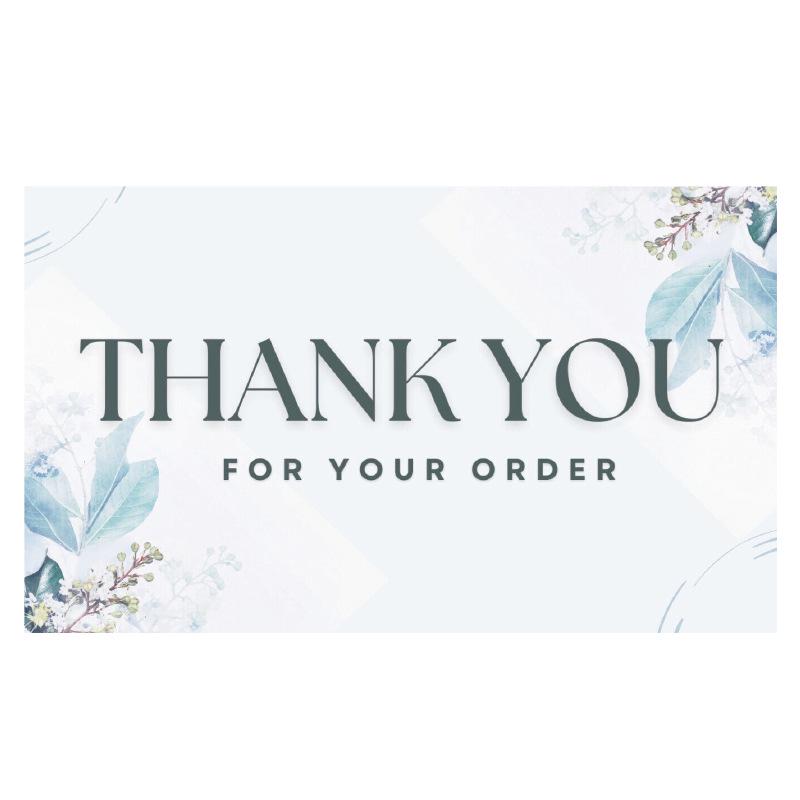 Pink 'Thank You' Cards - 50 Sheets/Pack for Gift Boxes, Decorations, and Postcards