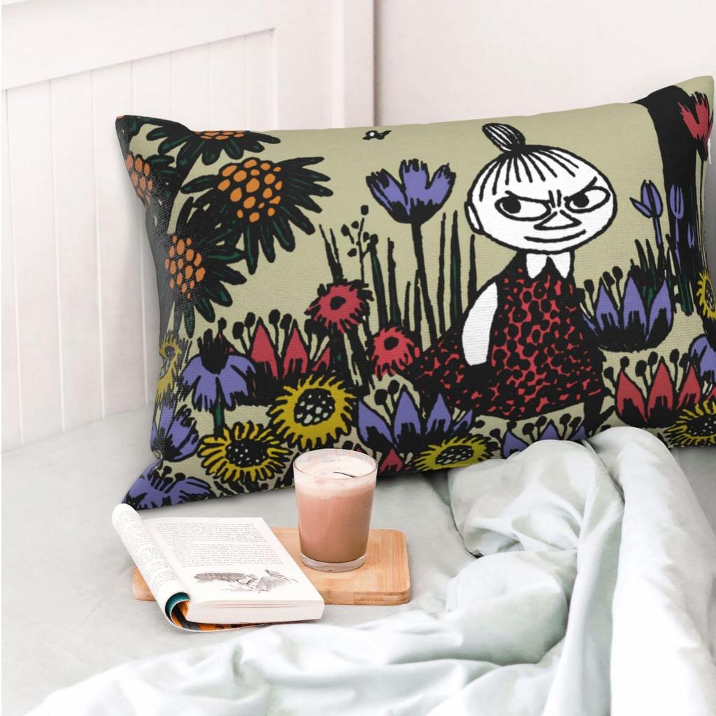 Moomin Little My Soft and Comfortable Sofa Decorative Pillow Suitable for and 60cm X 40cm Pillowcase, Anti-mite, Antibacterial, Anti-odor,