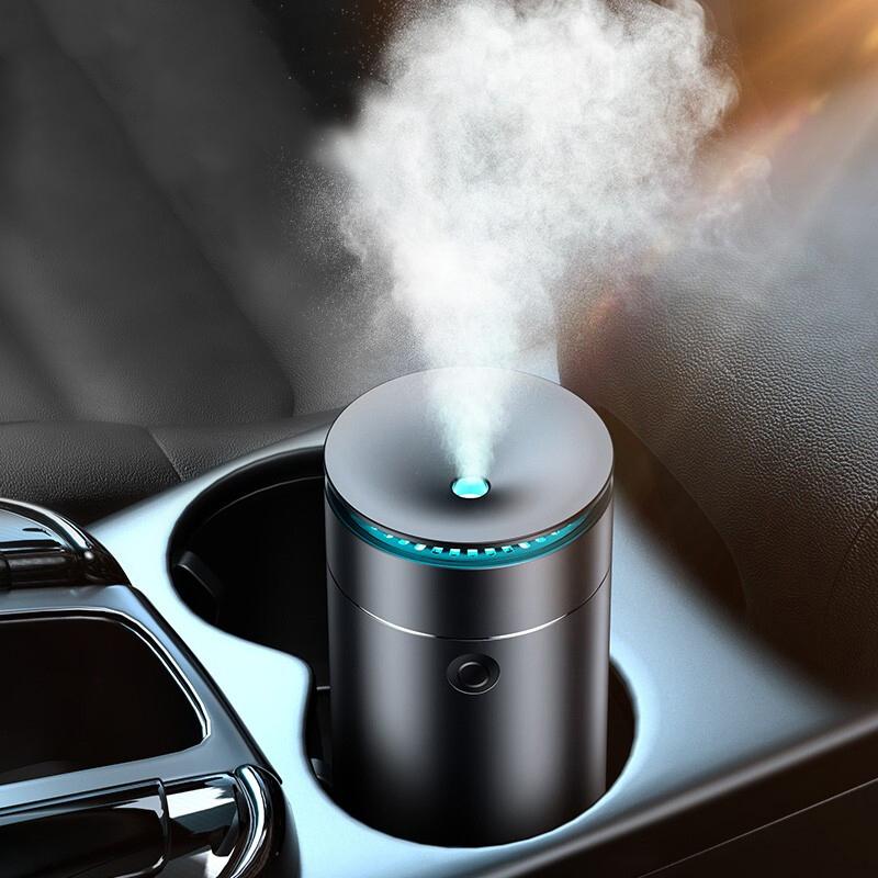 Car Diffuser Humidifier Auto Air Purifier with LED Light Aroma Aromatherapy Air Freshener for Vehicle Interior