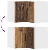 Lucca Wall Corner Cabinet Reclaimed Wood Look 57 X 57 X 40 Cm Particleboard