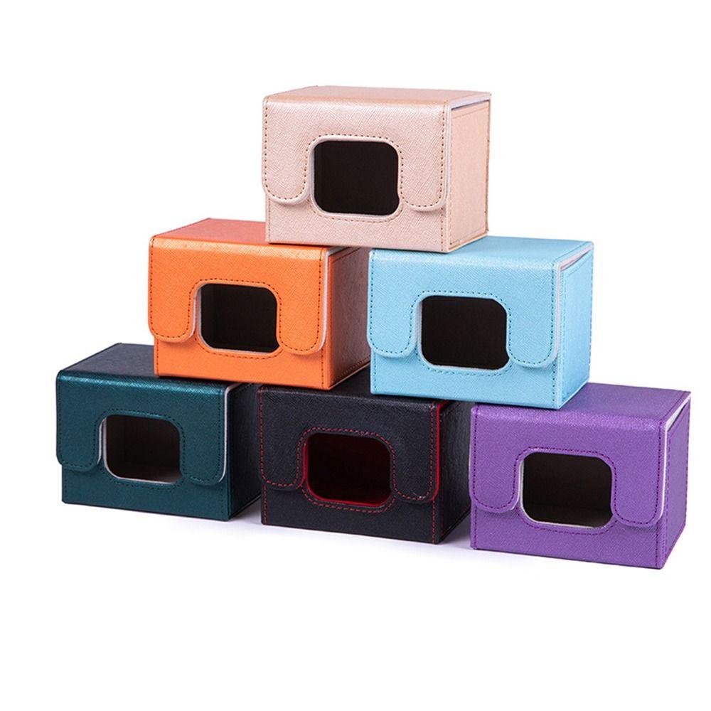 Collectible Game Trading Card Deck Box PU Leather Storage Holder New Card Carrying Organiser