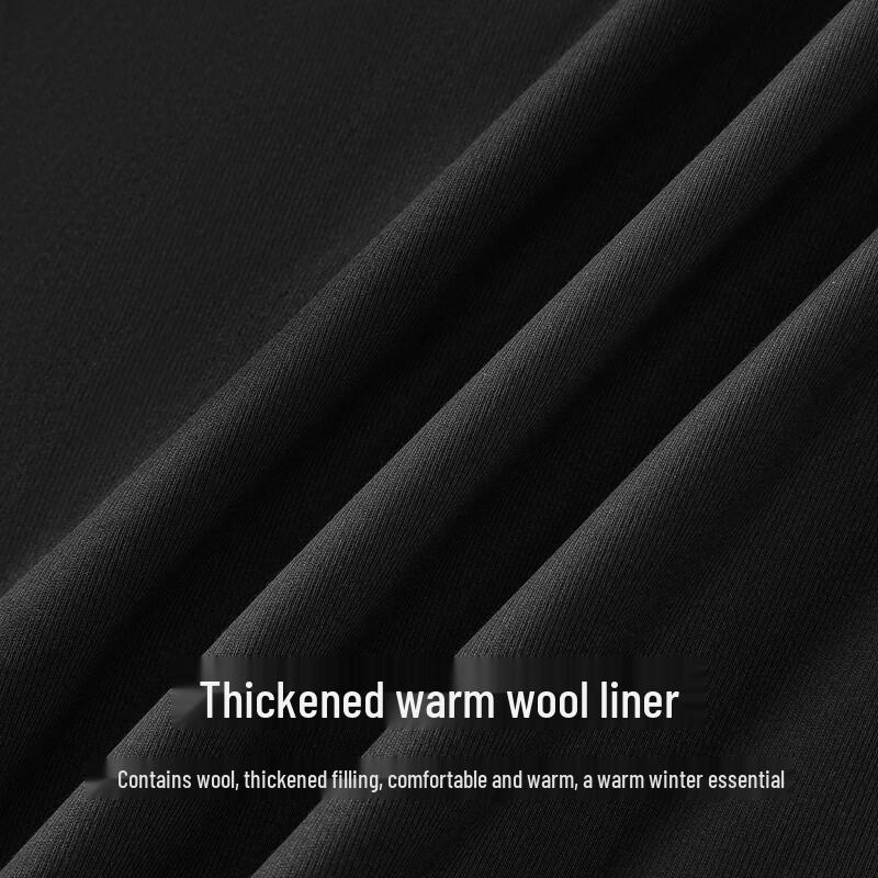 FIRS Men's Thickened Wool Lined Business Casual Shirt
