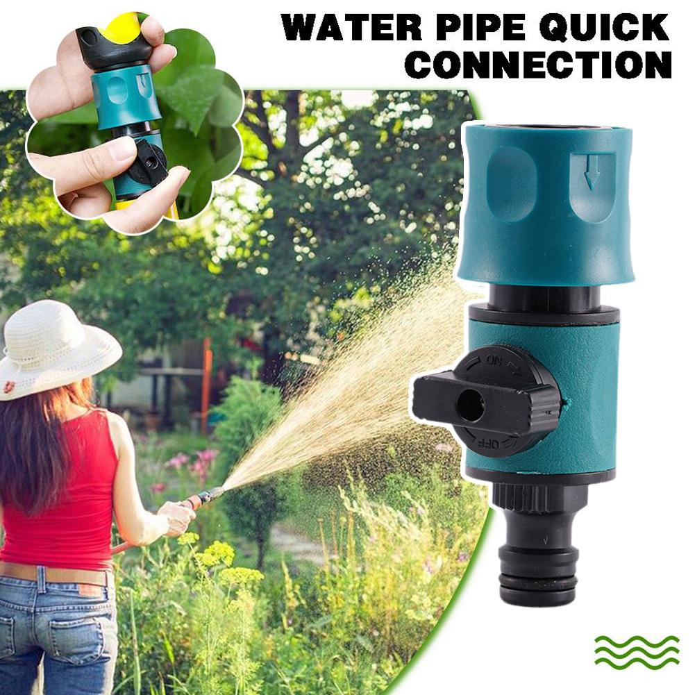 Watering Irrigation Garden Hose Connector Connectors With Shut-off Valve For Quick Water Pipe Connection Home Gardening J0S5