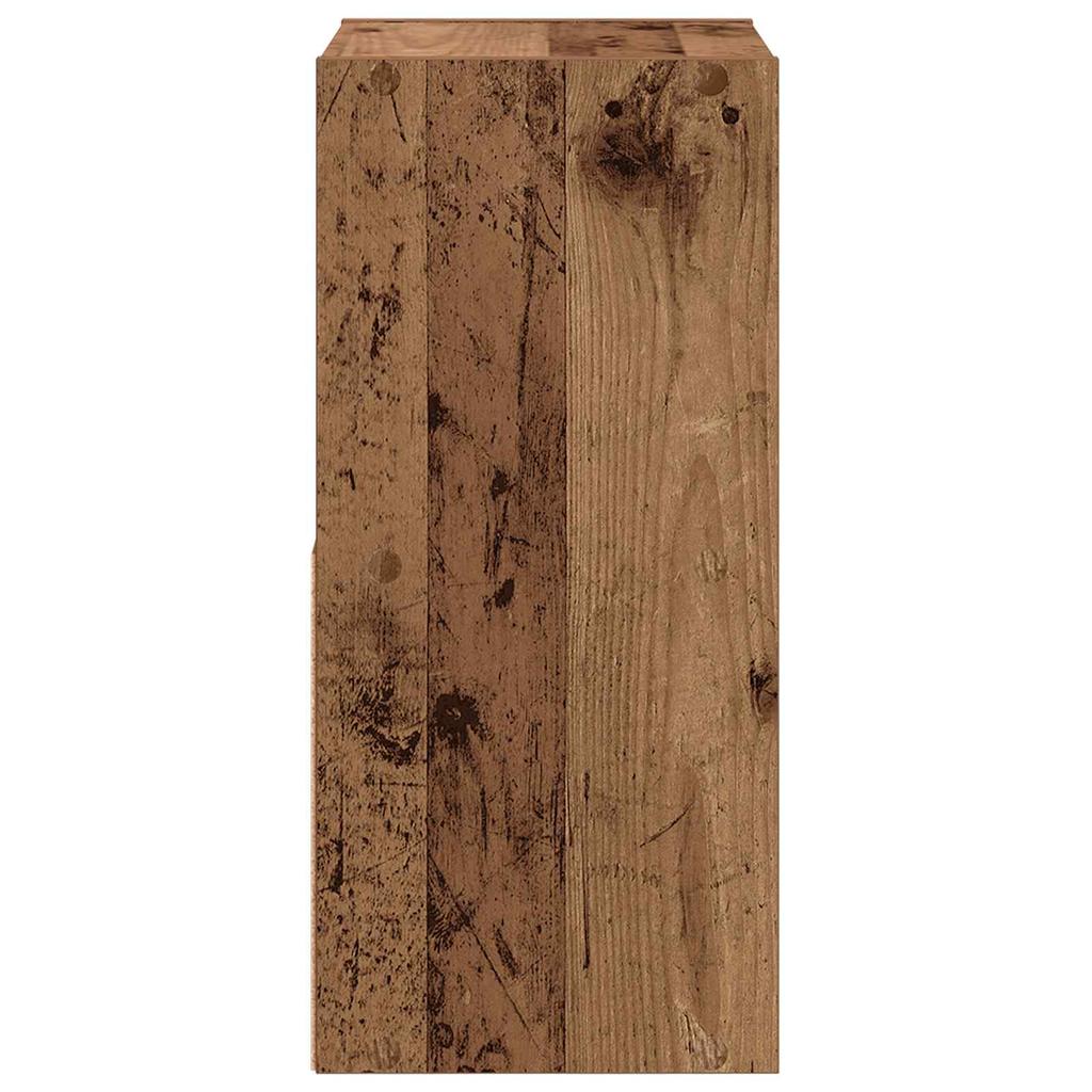 Nightstand Reclaimed Wood Look 30.5 X 27 X 59.5 Cm Engineered Wood