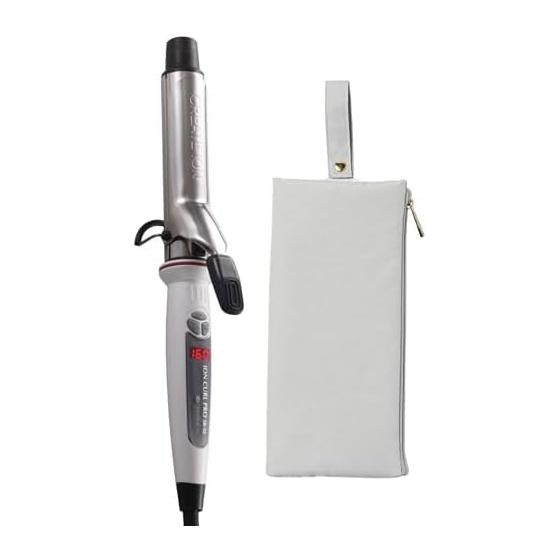 [Authorized store] CREATE ION Ion Curl Iron Pro SR-32 C73310 + Heat-resistant Hair Iron Case (Light Gray) Set Hair Iron Crates Iron 32mm