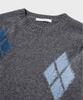NONBLANK Argyle Pattern Knit_Tailor Grey