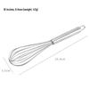 8", 10", 12" Stainless Steel Manual Egg Whisk - Multi-purpose Handheld Beater for Cream and Egg White Mixing