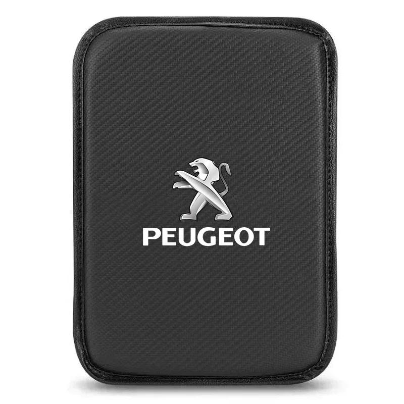 Voor Peugeot Auto Armleuning Mat Middenconsole Armsteun Beschermkussen Auto Armleuning Opbergdoos Cover Pads Voor Peugeot 208 3008