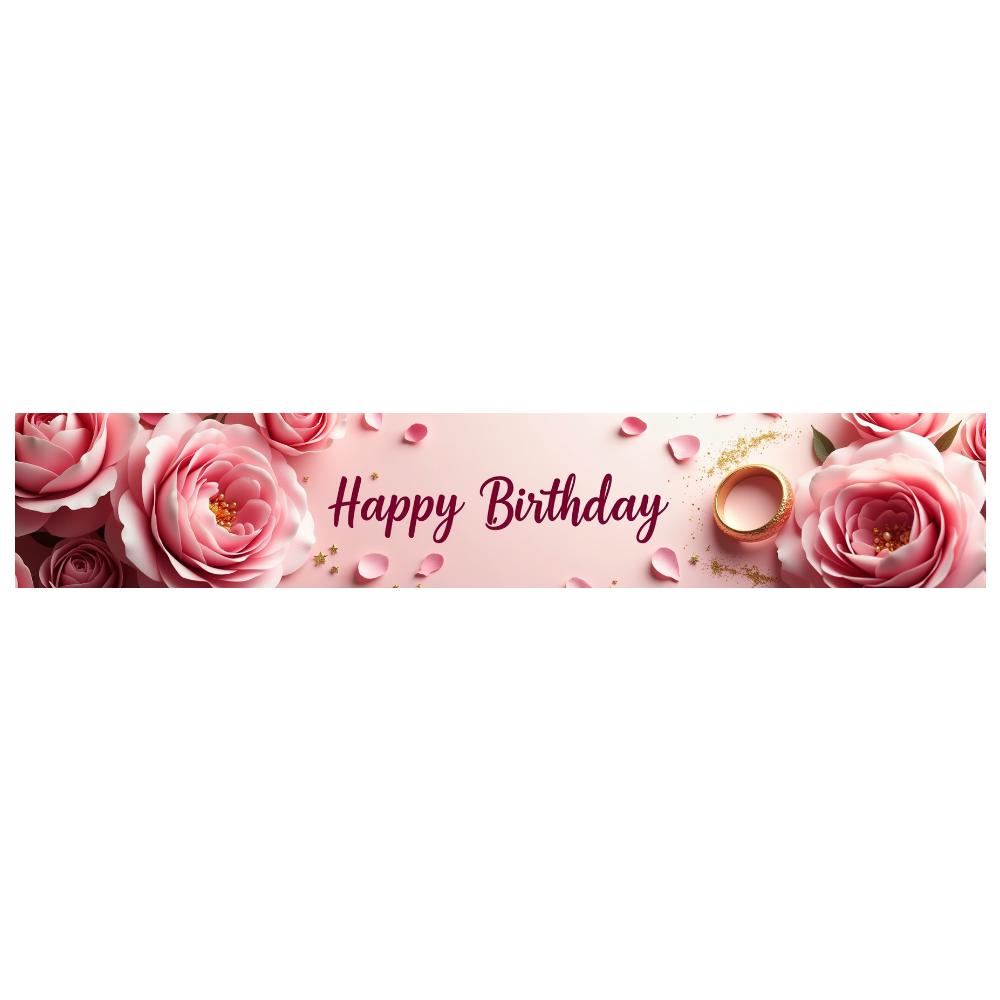 Rose Patterned Celebration Decor Lovely Beautiful Wall Hanging Event Background Graceful Floral Backdrop for Special Occasions