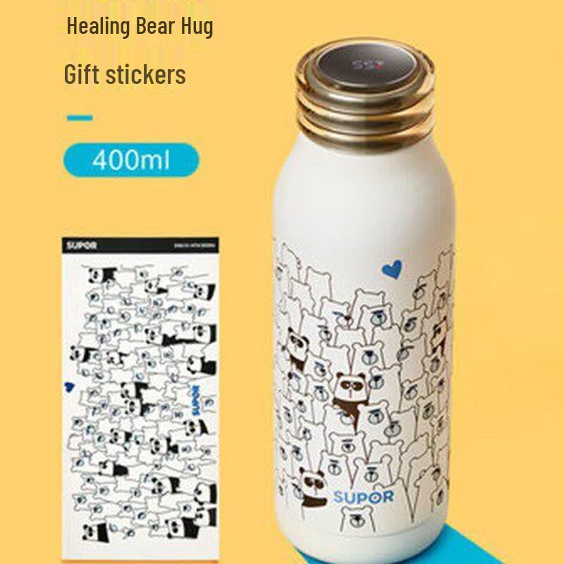 Supor Portable Stainless Steel Insulated Bottle with Temperature Display