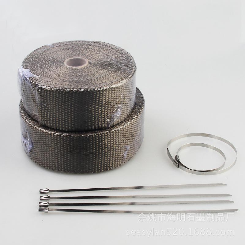 Titanium Gold Exhaust Heat Insulation Wrap - Anti-Scald Tape