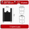 JingJingRS Black Disposable Handle-Tie Trash Bags