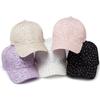 Casual Breathable Floral Baseball Cap Rhinestone Decoration Sun Protection Elegant Hat Adjustable Outdoor Sun Hat Summer Wear