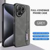 Stitching Color Retro Matte Leather Case For Tecno Pova 7 Pro Ultra Pop 10 8 4G 5G Full Cover Camera Protector Anti Slide Shell