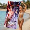 Customizable personalized beach towels Nezha Conquers the Dragon King themed designs.Suitable for the beach, yoga, sports;ideal as beach accessories