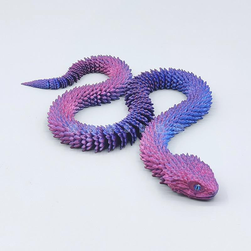3D Printed Viper Snake Figurine - Creative Ornament Gift 40cm Viper