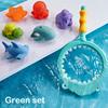 Baby Bath Toy Cute Animal Bath Toy Bathtub Swimming Soft Rubber Float Parent-Child Interaction Catch Fish Game Toys Funny Gifts
