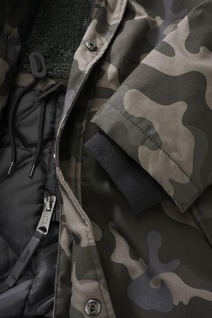 Winter Jacket Brandit Marsh Lake Parka (9442) Black Camo