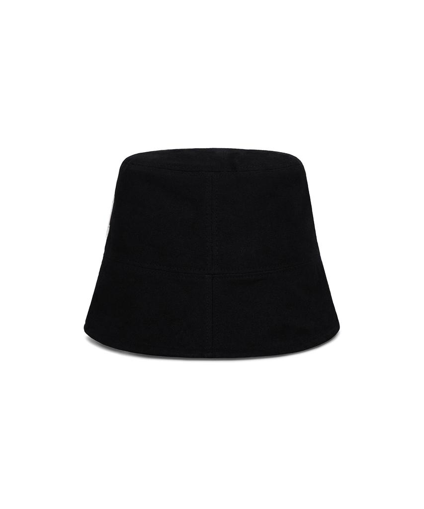 Bajal Va Curved 3D Logo Drop Bucket Hat Black