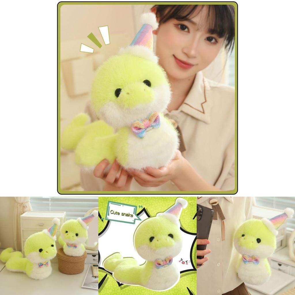Cute Creative Birthday Snake Plush Toy Adorable Soft Snake Doll For Kids Gift