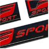 3PCS 3D F-Sport Emblem Side Fender Tailgate Badges Roof For IS250 350 GS35 450