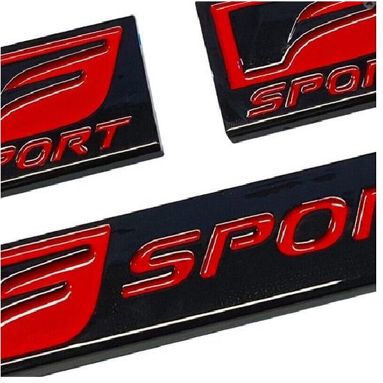 3PCS 3D F-Sport Emblem Side Fender Tailgate Badges Roof For IS250 350 GS35 450