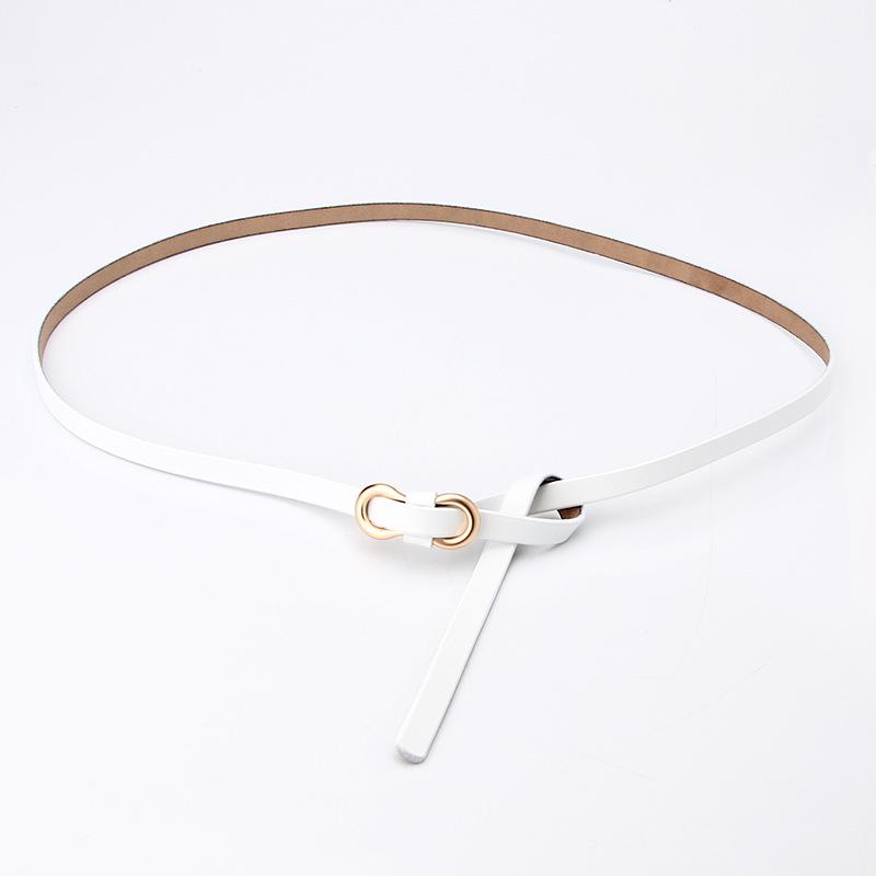 Women'S Thin Leather Belt, Sweater, Dress Decorative Belt, Jeans Belt.