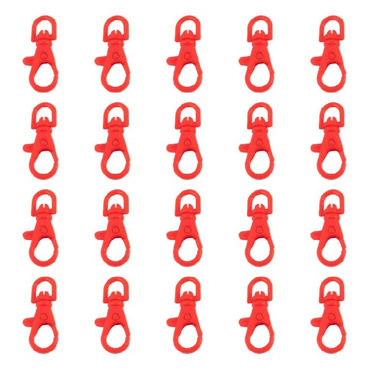 20PCS Practical Plastic Lobster Clasps Safe Materials Jewelry Component Supplies for Jewelry Findings and Keychains