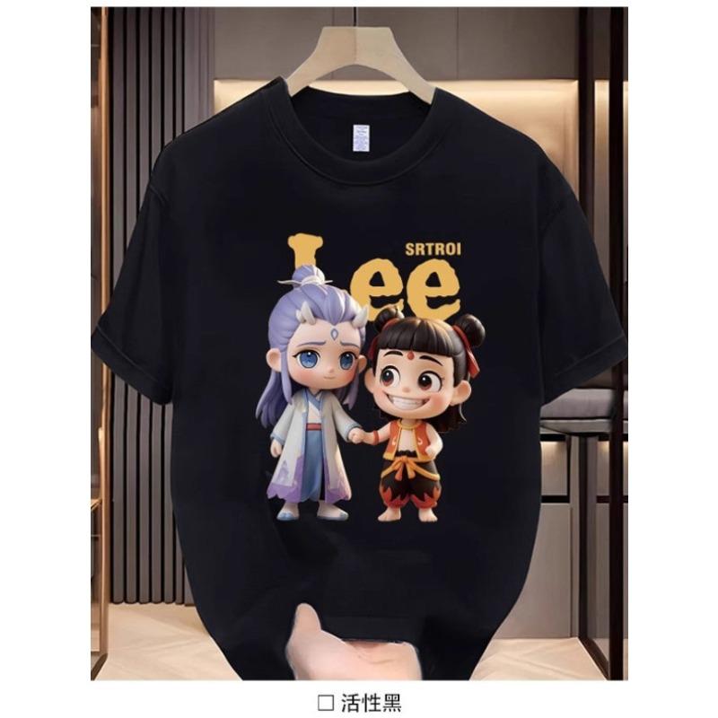 Monster Short-sleeved T-shirts for Boys and Girls, Pure Cotton, New and Cute Summer Outfits for Children of All Ages