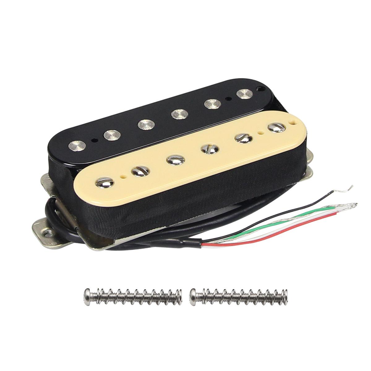 

FLEOR Ceramic Guitar Humbucker Pickup Double Coil Pickup 4-Wires Zebra/Black/White Choose