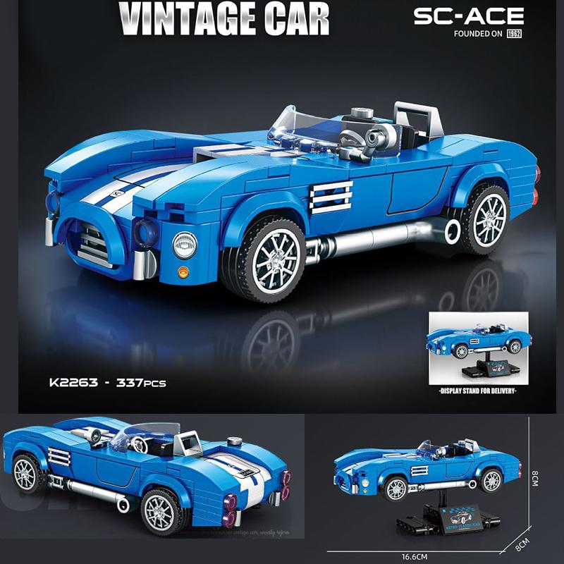 Technické Rychlé Auto Městské Vozidlo Závodní Vinylové Auto Stavebnice Sada Sportovní Auto Garáž MOC Kreativní Hračky Vzdělávací Dárek