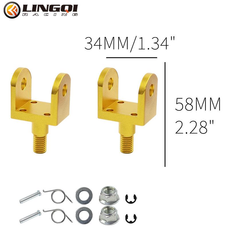 

LINGQI RACING Pedal Brackets Foot Peg Holder Support Mount For Talaria Sting Light Bee X E-bike Modified Parts жовтий