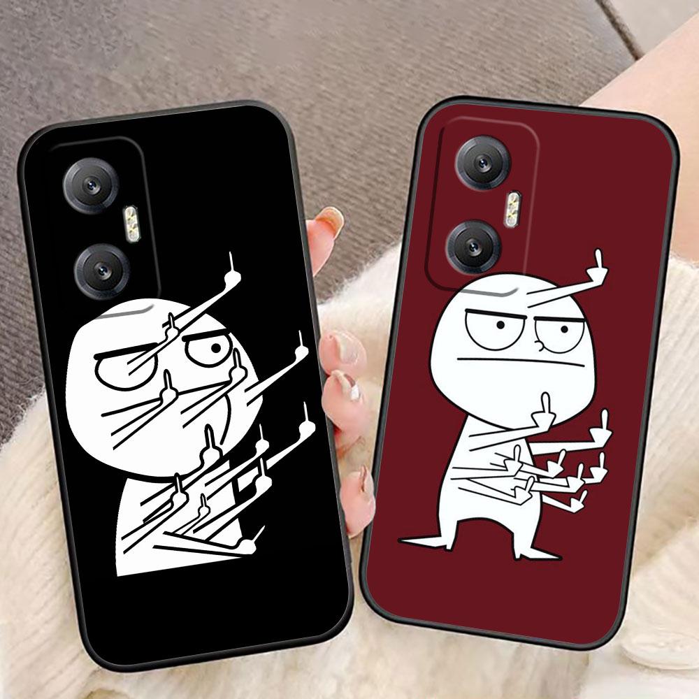 Cartoon Cute Funny Man Cover Phone Case For Infinix HOT 60 50 10 10I 10S 11 12 12I 20I 20S 30I ZERO X 20 30 40 Silicone Case