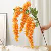 Long Branches Artificial Flower 5 Fork Wisteria Vine Flower Greenery Silk Flower String  Garden