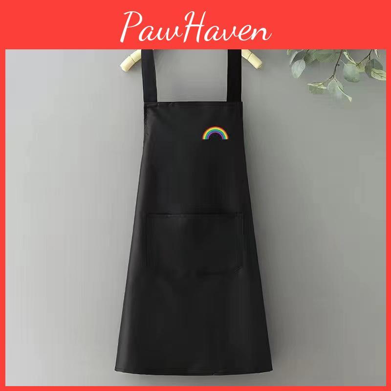 Kaktus Duha Kreslený Zástěra Vodotěsná Odolná proti oleji Kuchyně Restaurace Jednoduchá