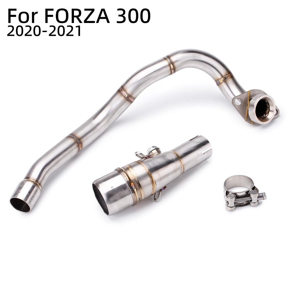 Forza 300 Motorcycle Exhaust Modified Stainless Steel Front Section