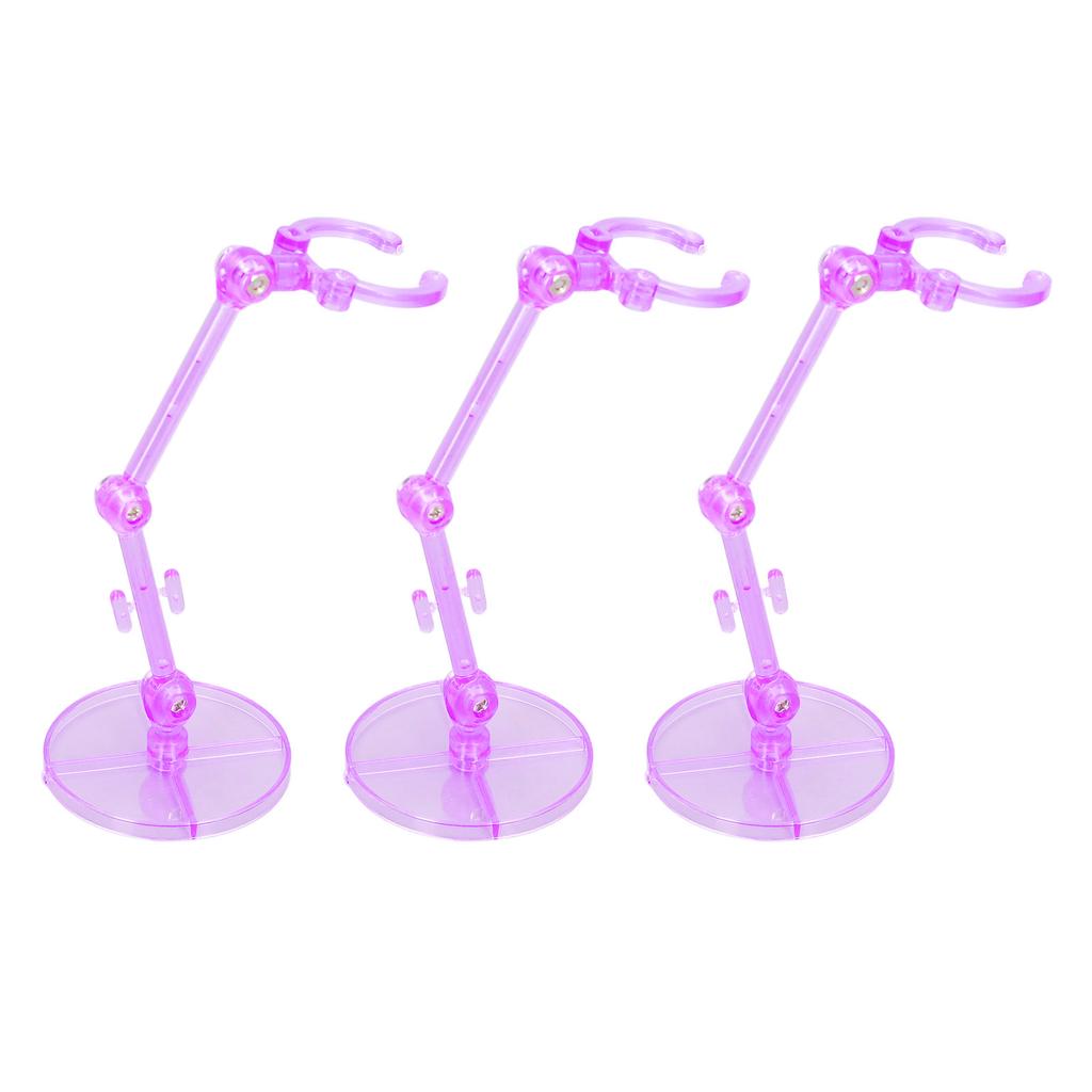 10PCS Action Figure Stand Plastic Translucent Doll Model Support Display Holder Base for 6 Inch