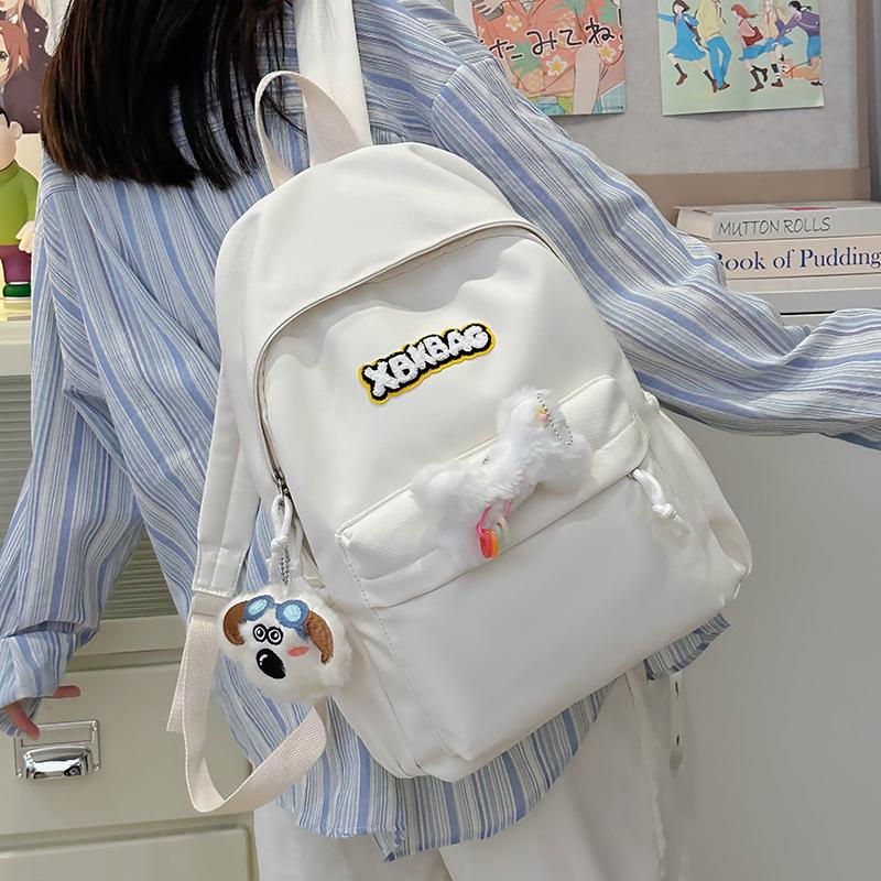 Однотонный рюкзак школьная сумка кампус рюкзак Small зелёный — фото 4