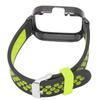 2 in 1 Watch Replacement Band for Redmi Watch 3 Quick Release Soft Silicone Sweat Proof Smartwatch Wristband Black Green