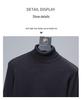 TB BROWIN High-Neck Sweater: Unisex Wool, Four-Bar, British Style