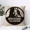 HHysteric Glamour Girl Cushion Cover Eco Linen Pillow Case DoubleSided Print Breathable Durable Zipper Home Decor Gift
