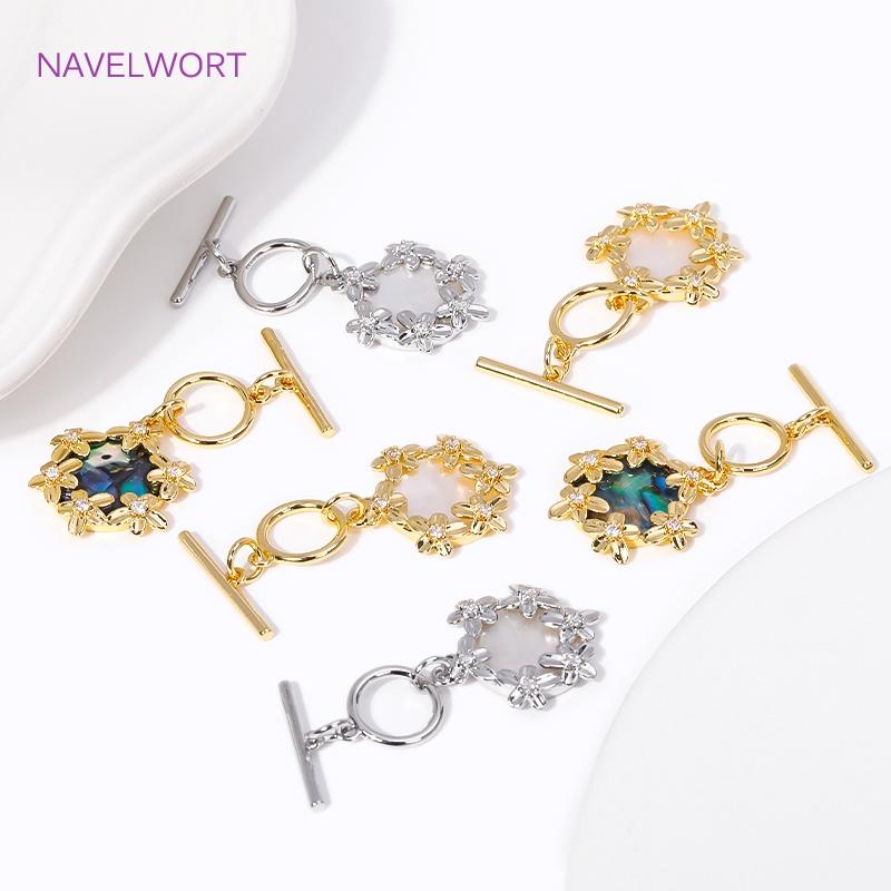 Multi Types Trendy 18K Gold Plated OT Clasps Toggle Clasps Connector For Bracelet Necklace Making DIY Jewelry Accessories
