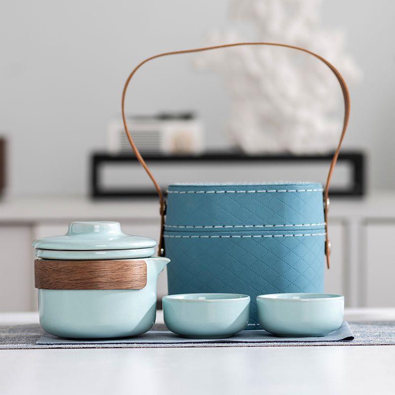 Ru Kiln Travel Tea Set Travel Kuaike Hotel Banking Enterprise Company Business Activities Send Customer Souvenirs