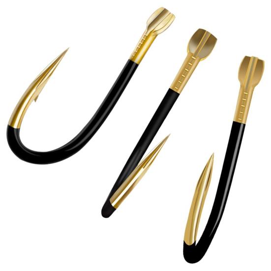 20 stk titan pigghåkrok orm fiskeutstyr agnholder Legert fiskeverktøy